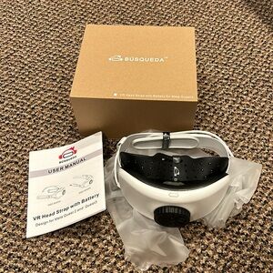 BUSQUEDA Pro Head Strap with Battery for Quest 2 & 3 Magnetic Connection New